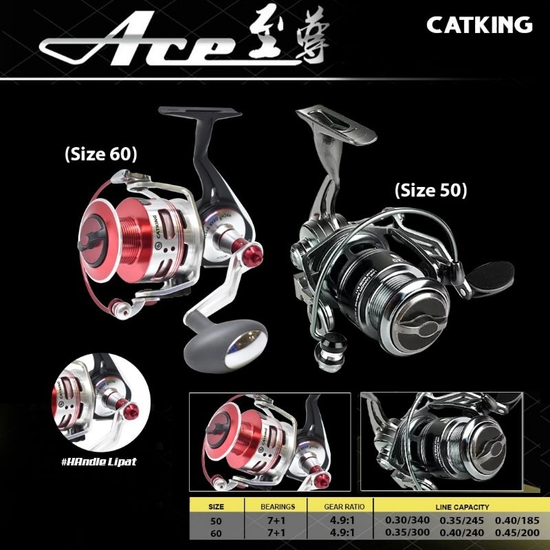 Reel pancing full metal body, Catking Ace