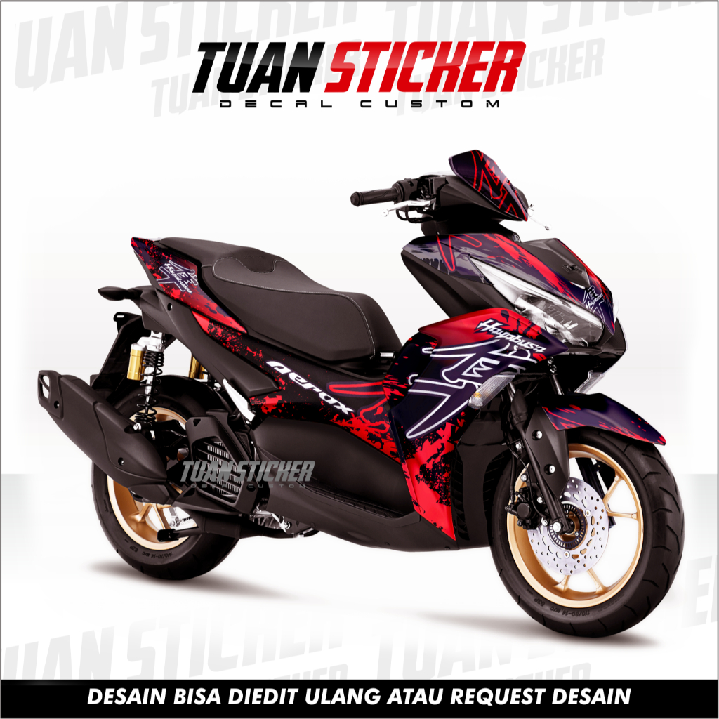 Jual Stiker aerox Striping Decal All New Aerox 155 Connected full body ...