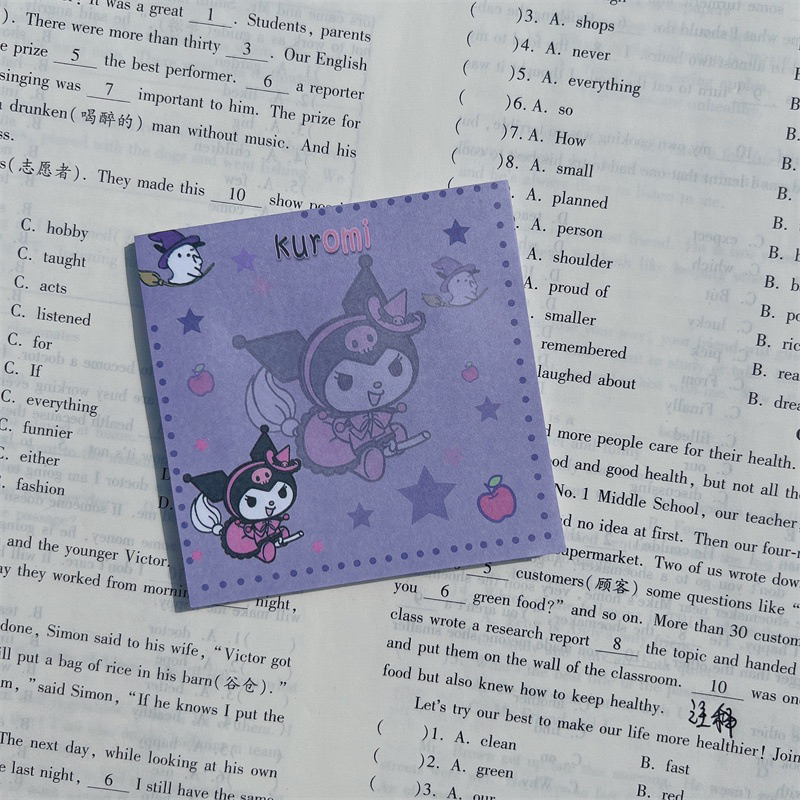 Jual Sticky Notes Karakter Melody Cinamoroll kuromi pochacco lLTS ...