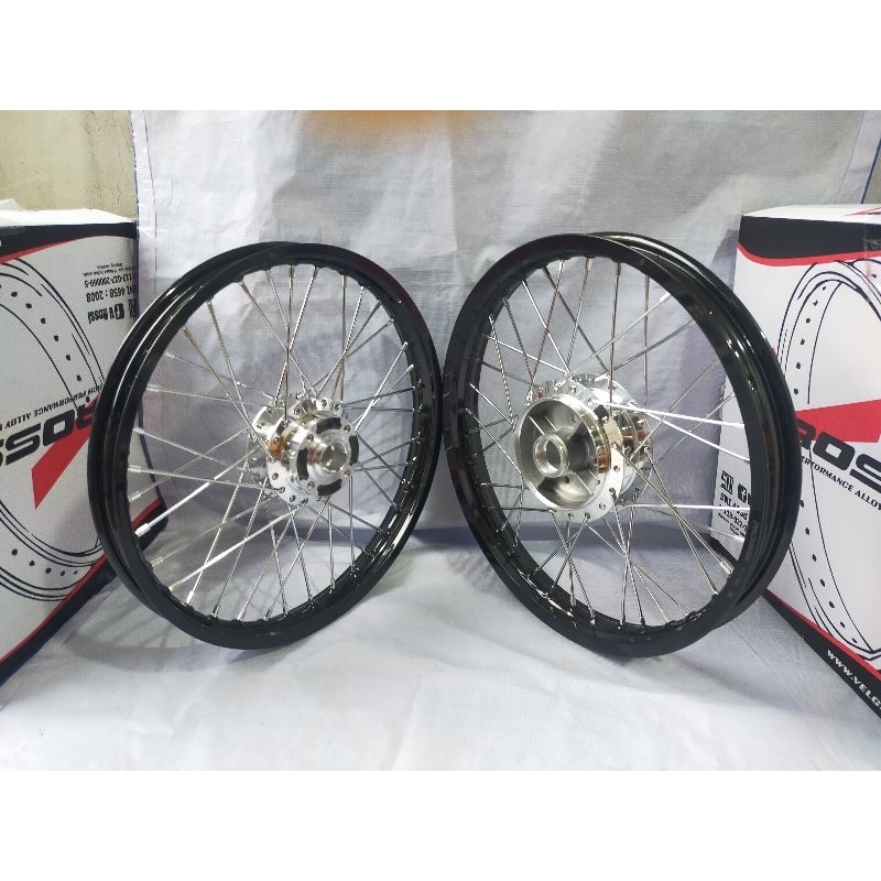 Jual VELG SET ROSSI HITAM GLOSSY 160 - 185 RING 17 JUPITER Z VELG FIZR