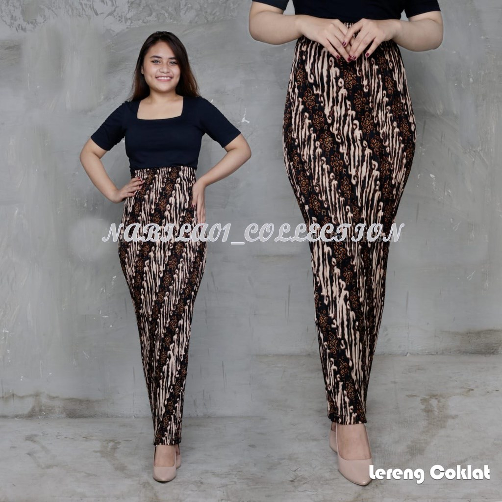 Jual Motif Part Rok Plisket Batik Panjang Jumbo Original