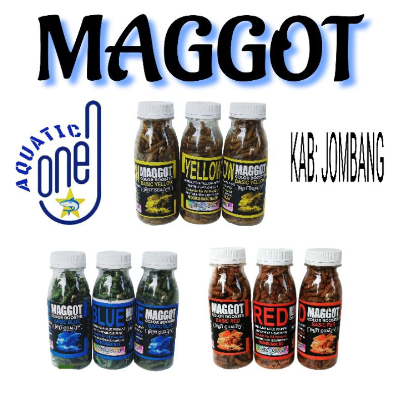 Jual MAGGOT BOTOLAN TOPKA / FISH LOVER / CRYSTAL Pakan ikan hias Blue ...