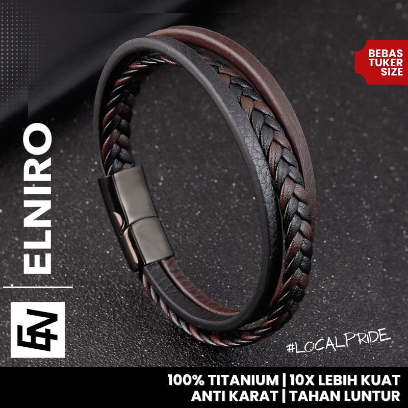 Promo Gelang Kulit Titanium Pria Wanita Model LV Super Keren Diskon 20% di  Seller LapakMusiman - Jembatan Besi, Kota Jakarta Barat