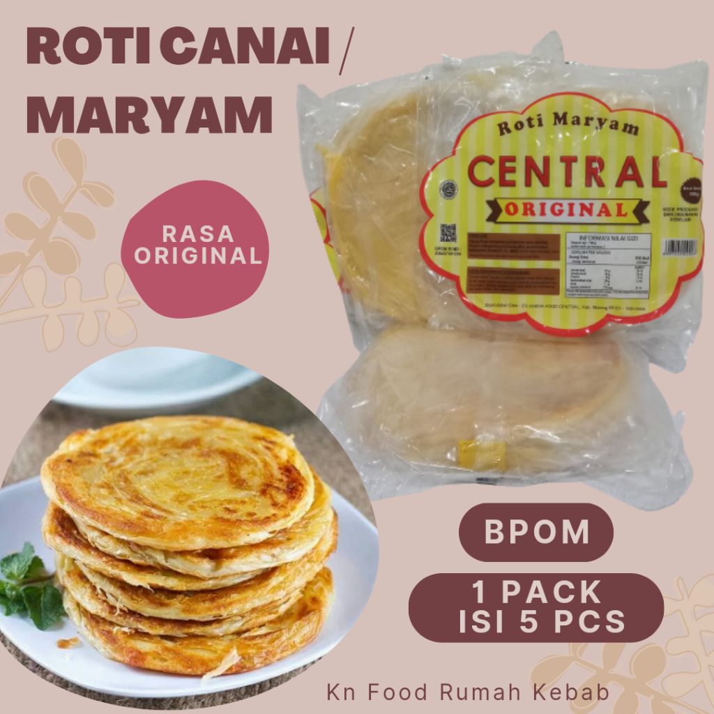 Jual Roti Cane Roti Maryam Isi 5 Harga Pabrik- 1 Pack Roti canai isi 5 ...