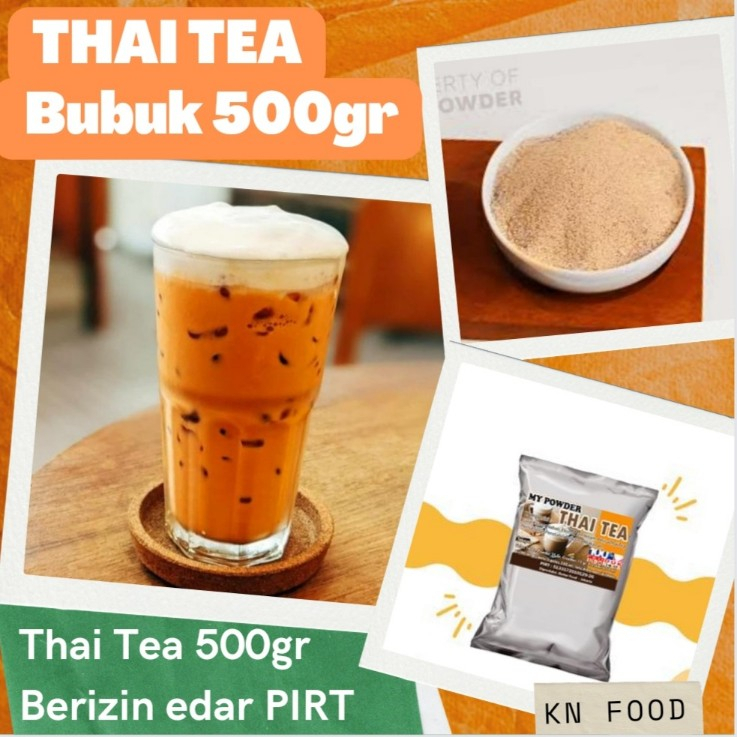 Jual Bubuk Minuman Bubble Drinks Thai Tea 500gr Rasa Thai Tea Bubble ...