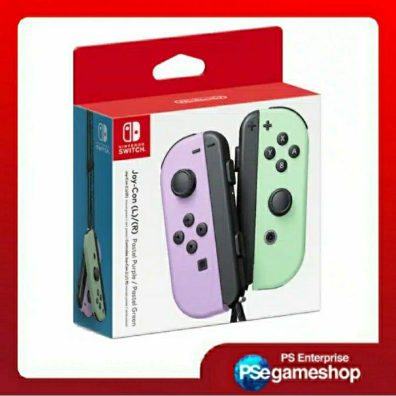 Jual Nintendo Switch JoyCon Controllers (Pastel Purple / Pastel Green ...