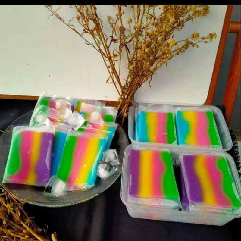 Jual Es Kue Pelangi / Es Gabus isi 10 Jajanan jadul | Shopee Indonesia