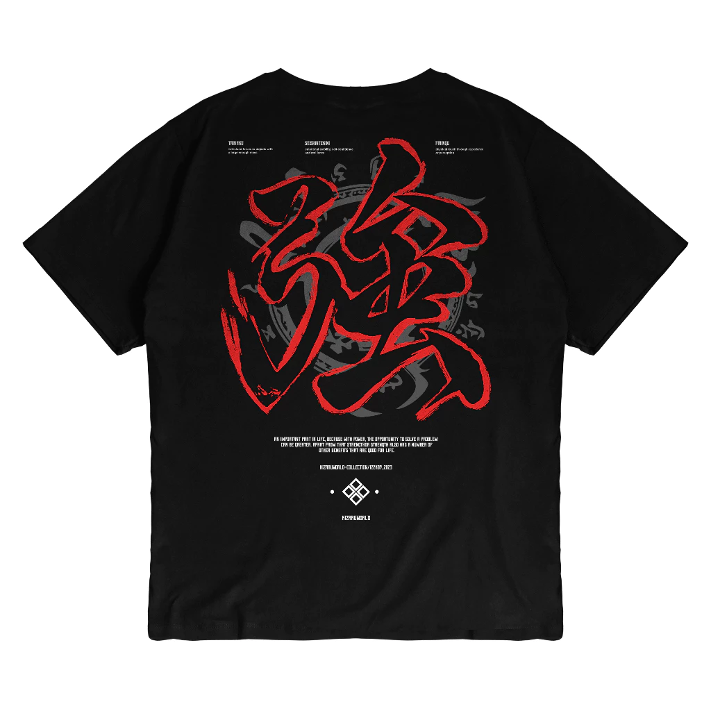 KIZARU T-Shirt Kekuatan Origin dan STRENGTH TSUYO