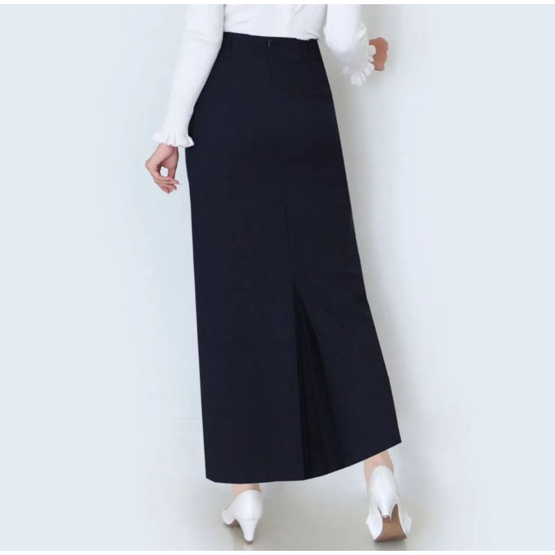 Jual ROK SPAN REMPEL PANJANG ANTI KUSUT SPAN POLOS BAHAN SEMI WOL ROK ...