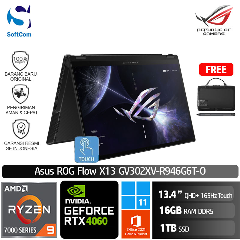 Jual Asus Rog Flow X Gv Xv R G T R Hs Gb Tb Ssd Rtx W Shopee Indonesia