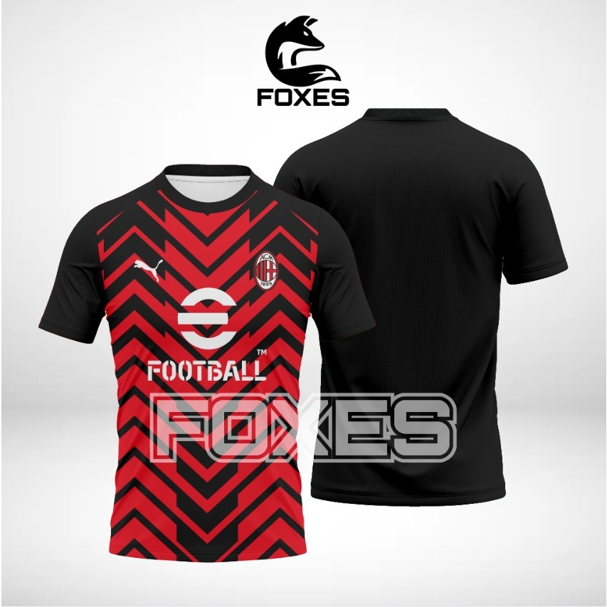 GIACCA MILAN PREMATCH BAMBINO 2023/24 CON ZIP E CAPPUCCIO | AC Milan
