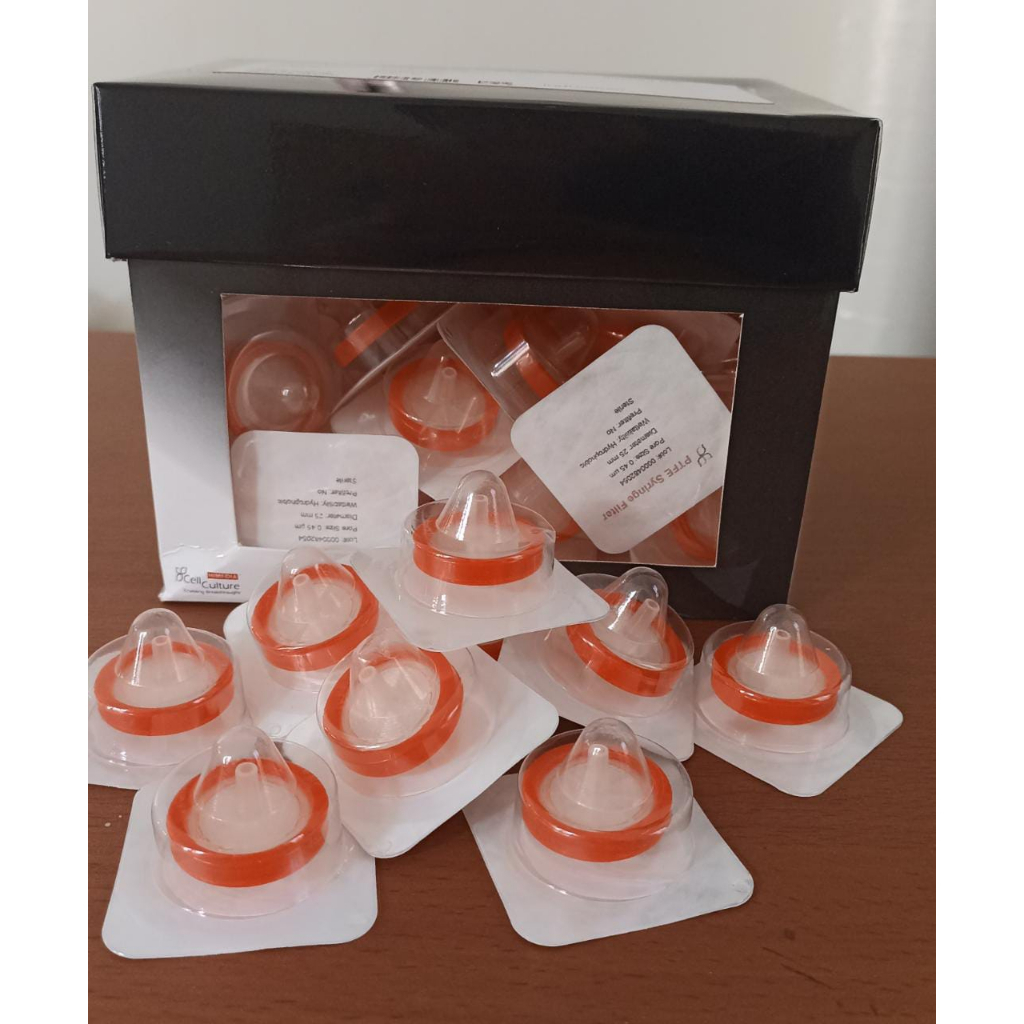 Jual Syringe Hydrophobic PTFE Filter 0.45um Sterile Himedia SF2050NO