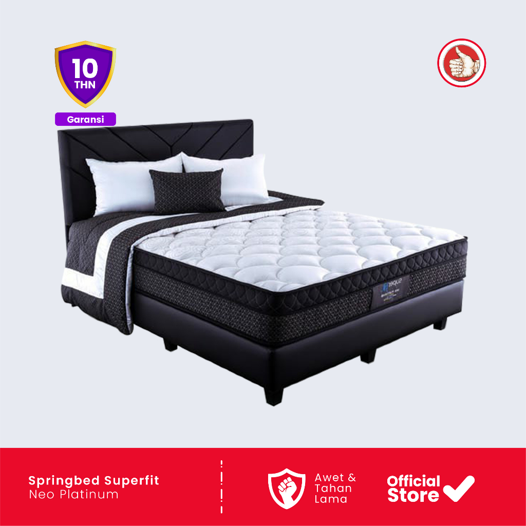 Jual KASUR SPRINGBED SUPERFIT NEO PLATINUM MATTRAS/FULLSET SANDARAN ...