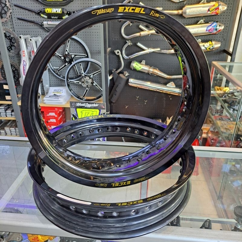Jual VELG TAKASAGO EXCEL RIM 3.00-17 & 4.25-17 HITAM 36H