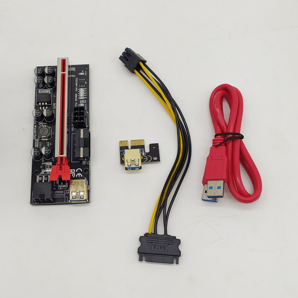 Jual Adapter Riser Card Pci-Express Extender 10 Solid Capacitors ...