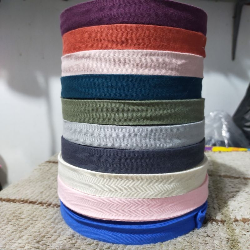 Jual twill cotton tape,bias tape katun (25 yards) Shopee Indonesia