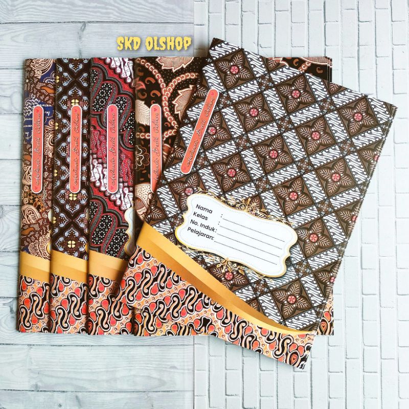 Jual Sampul Buku Tulis Batik Ukuran Boxy Maxy Besar Ukuran Buku Campus