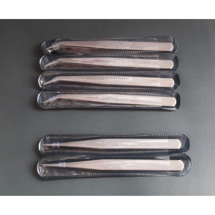 Jual Pinset Tebal Stainless 12.5B Pinset Lurus Pinset Bengkok Tebal ...