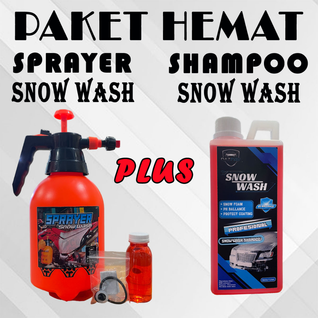 Jual Paket Snow Wash Spray Dan Shampo Snow Wash Liter Shopee Indonesia