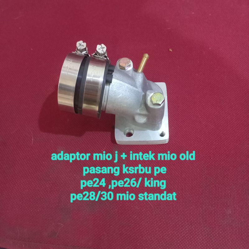 Jual adaptor mio j + manifold mio old ( intake intek manipol) | Shopee ...