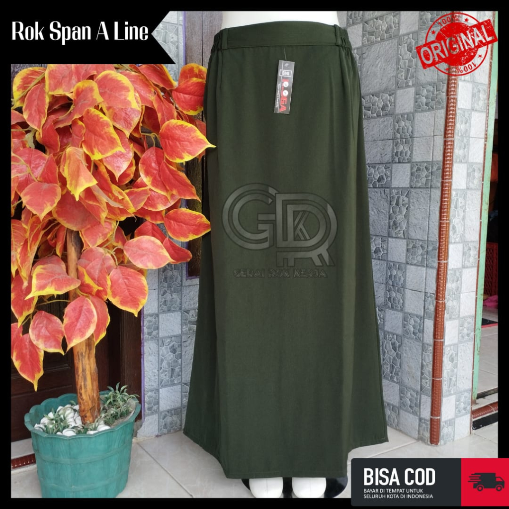 Jual ROK KERJA ROK SPAN LINE A ROK PNS ROK MURAH ROK ARMY JUMBO ROK ...