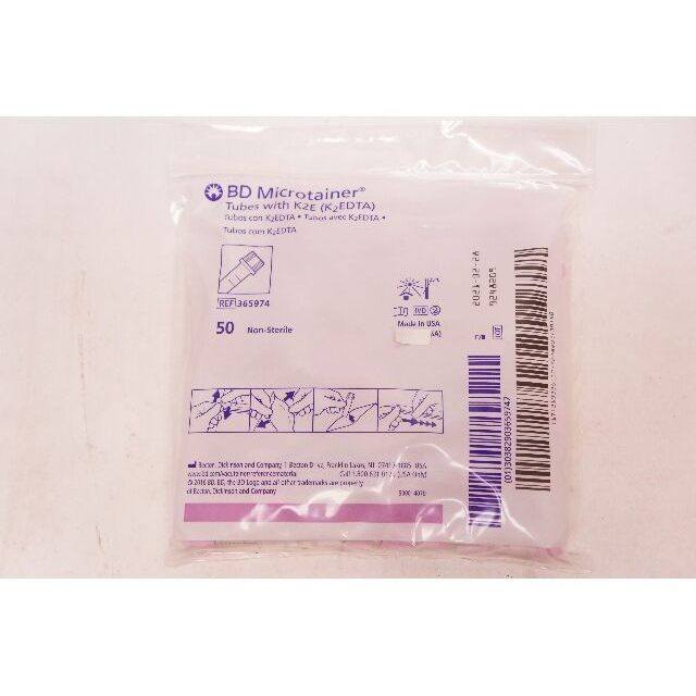 Jual BD 365974 Tabung Microtainer EDTA 0.5 ml / K2E MicroTube 0,5ml isi ...