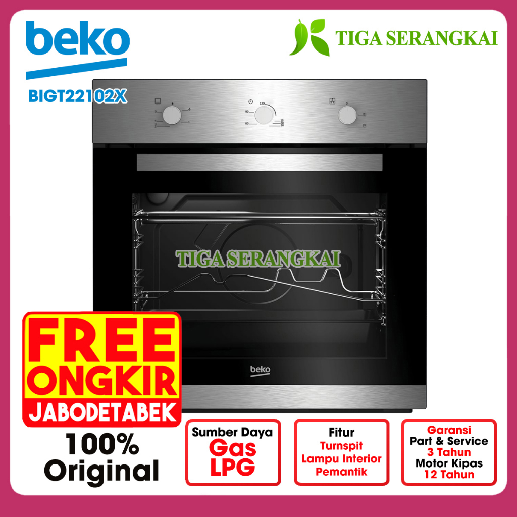 Jual Beko Built In Oven Gas Tanam BIGT22102X / BIGT 22102 X Shopee