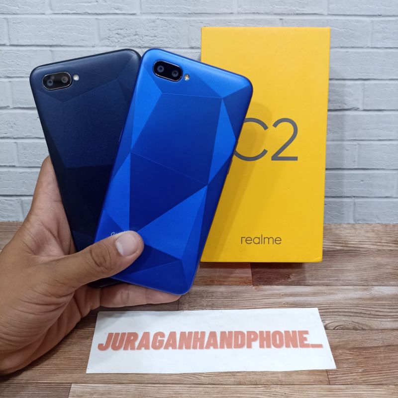 Jual Realme C2 Ram 3/32GB + 2/32GB Hp Second Seken Bekas Fullset