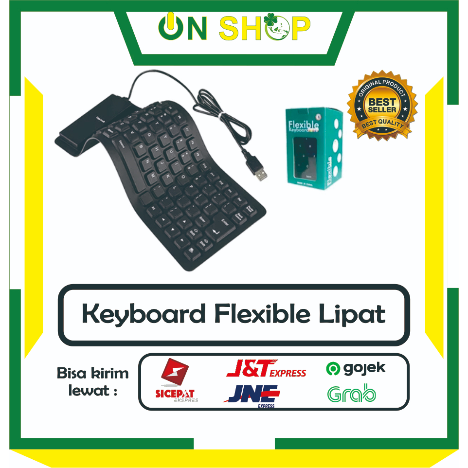 Jual Keyboard Elastis Keyboard Gulung Keyboard Flexibel Keyboard Lipat ...