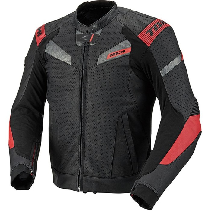 Jual RS Taichi RSJ833 GPX Raptor Leather Jacket Black Red - L