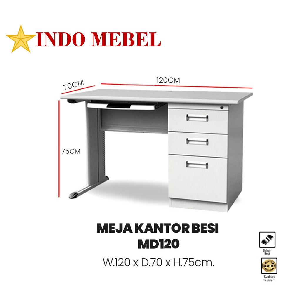 Jual MEJA KERJA/MEJA TULIS/MEJA BELAJAR/MEJA KOMPUTER BESI READY ...