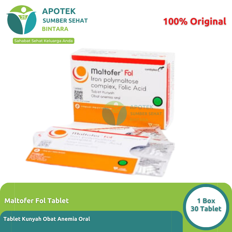 Jual Maltofer Tablet Chew | Fol Tablet Penambah Darah | Shopee Indonesia