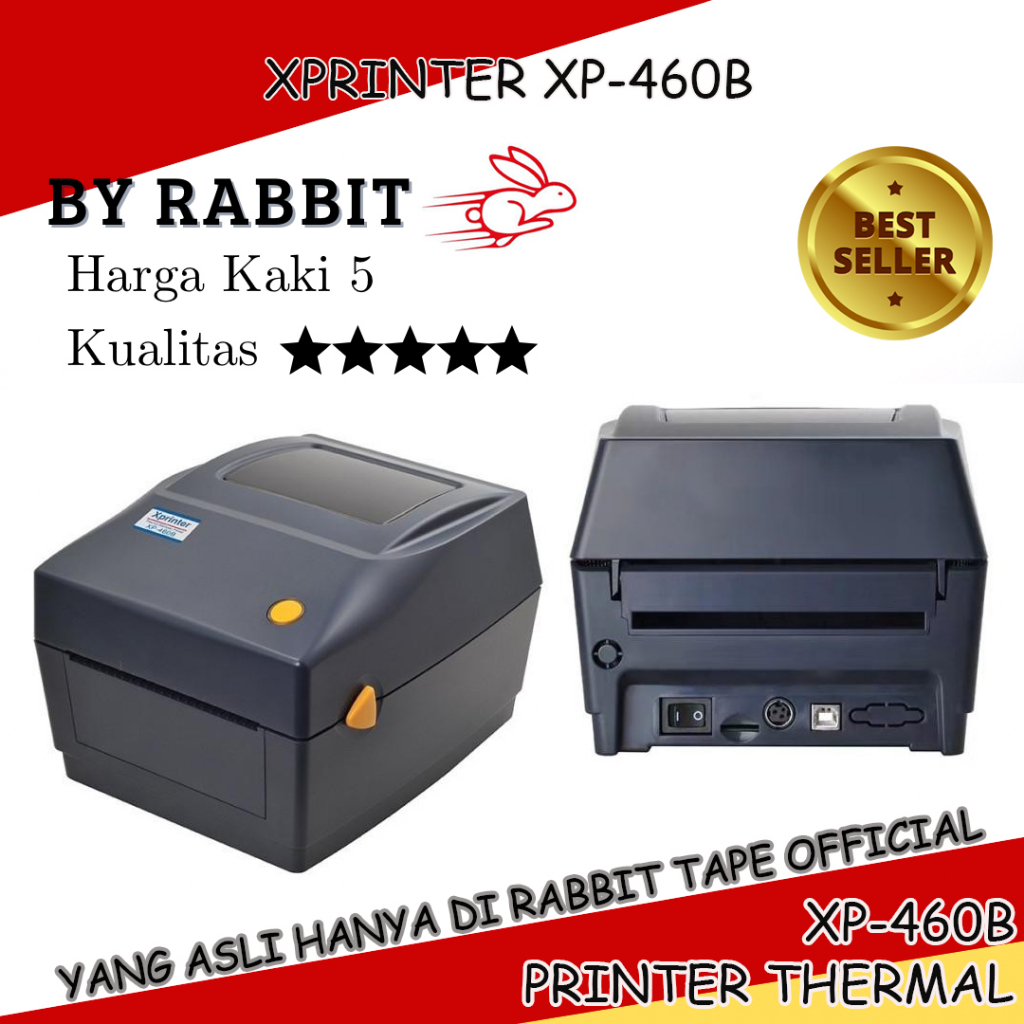 Jual PRINTER BARCODE LABEL THERMAL XPRINTER XP-460B / XP460B | Shopee ...