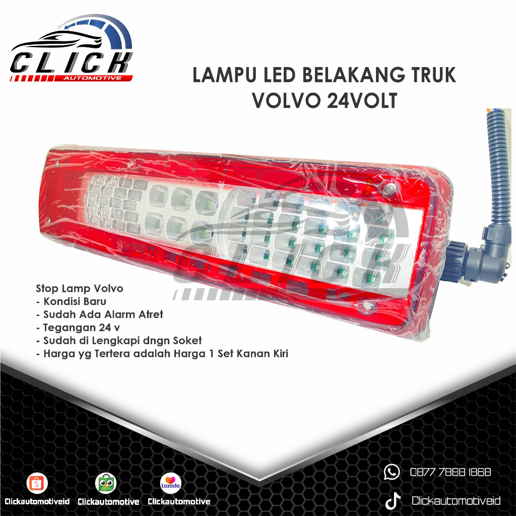 Jual Stop Lamp Volvo Lampu Rem Truck Volvo + Soket Shopee Indonesia