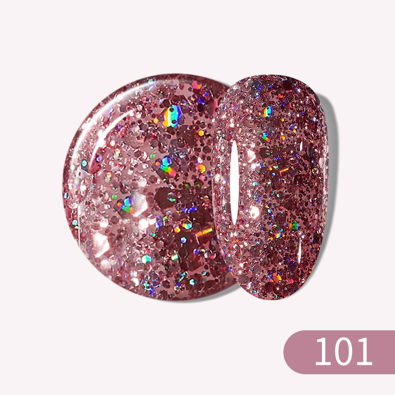 BLUESKY Gel-Nagellack Glitter – 10 Ml, Langlebig Bis 21 Tage, Vegan & Tierversuchsfrei