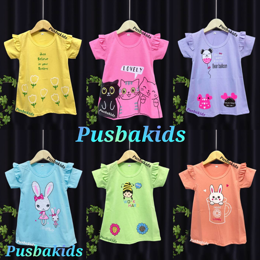 Nevada Ruffle Solid Dress Anak Perempuan main image 0