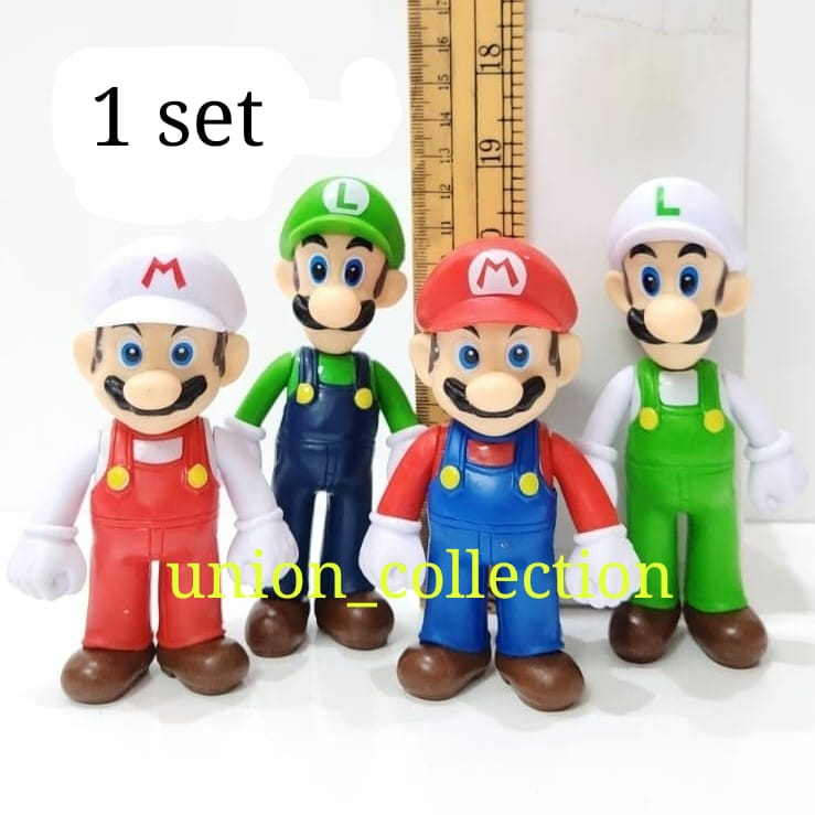 Jual Mainan Anak Boneka Figure Mario Bros 11cm - Mainan Pajangan ...