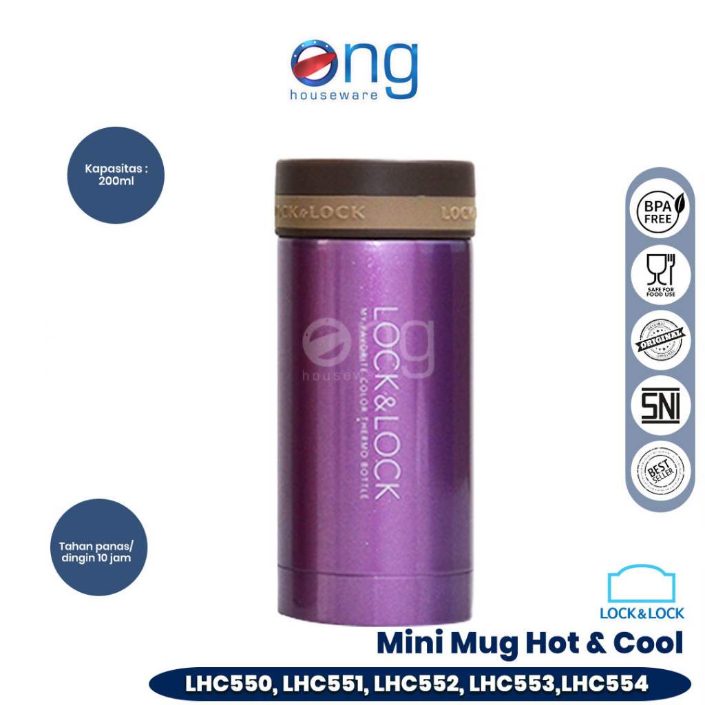 Jual Locknlock Tumbler Mug Hot And Cool Botol Termos Air Minum Mini 200ml 300ml Lock And Lock Lock N 2083