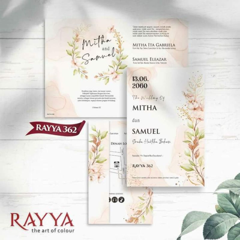 Jual Kartu undangan Rayya 360-365 | Shopee Indonesia