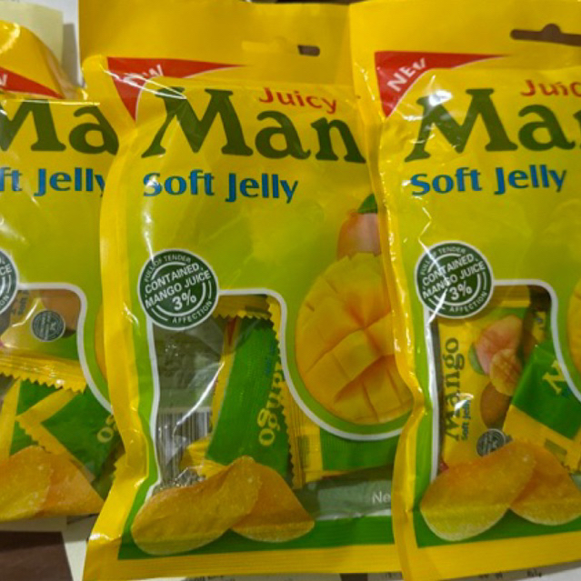 Jual Juicy MANGO soft jelly 100gr (ada logo halal) | Shopee Indonesia
