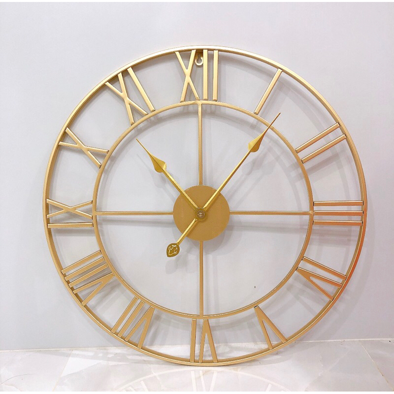 Jual READY STOCK JAM DINDING GOLD JAM DINDING MEWAH JAM DINDING ROMAWI