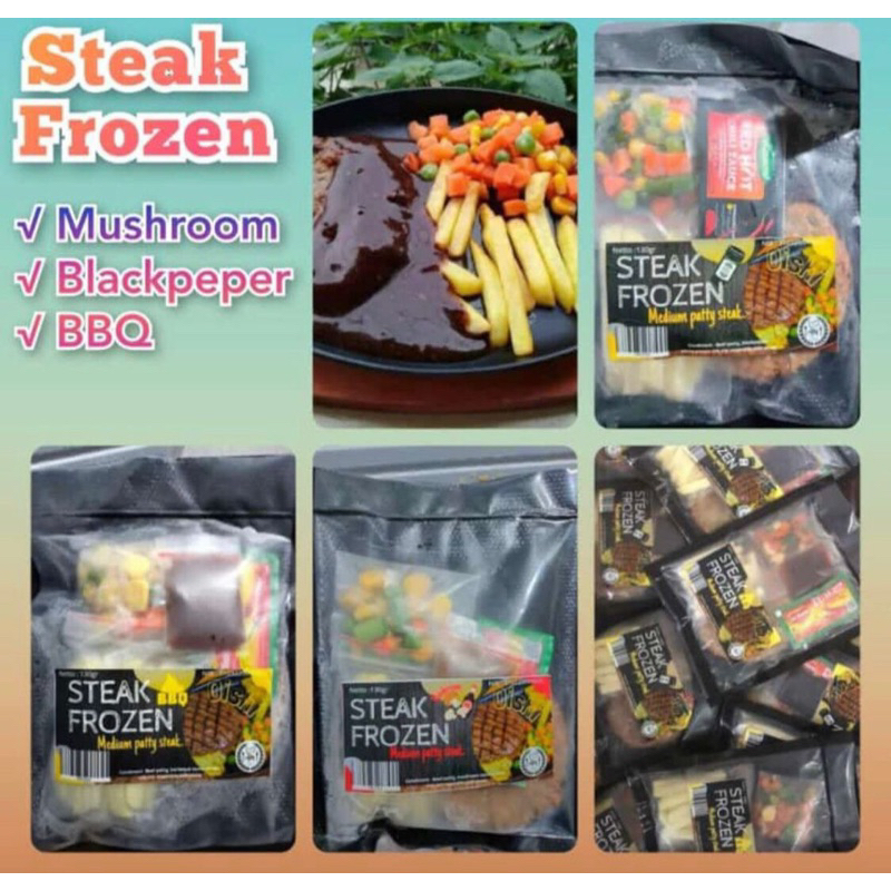 Jual Steak frozen medium beef patty enak halal 130 gram Shopee Indonesia