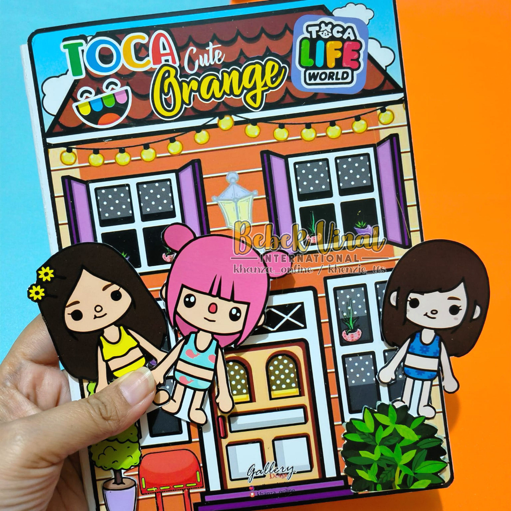 Toca Boca Beach Wedding / Toca Toca papercraft / quiet book pages /  Printable book for paper dolls