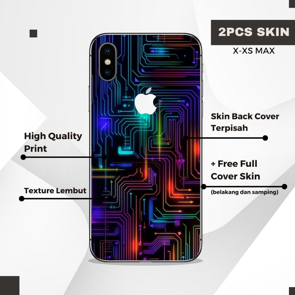 Jual Back Cover Skin iPhone Board iPhone X XR XS MAX Pelindung