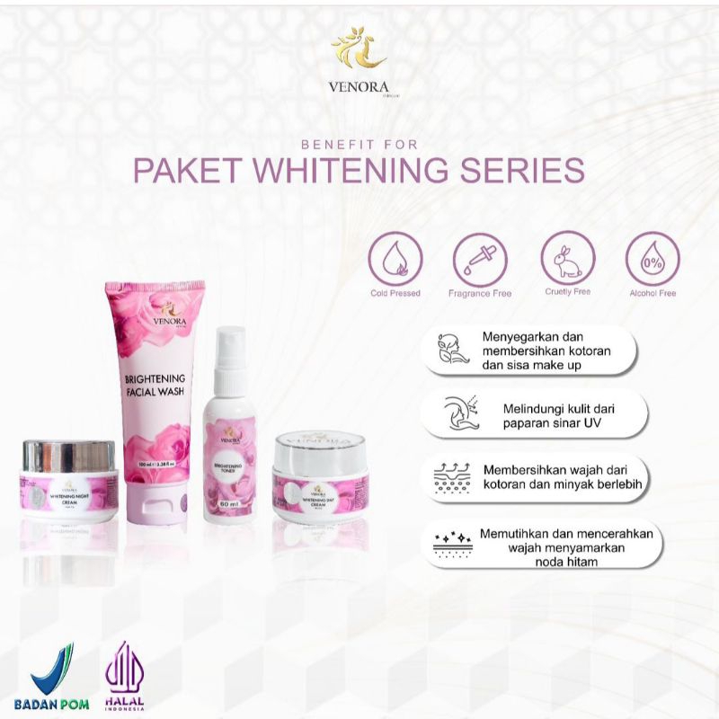 Jual Venora Skincare Acne Series dan Whitening Series ( GRATIS HADIAH