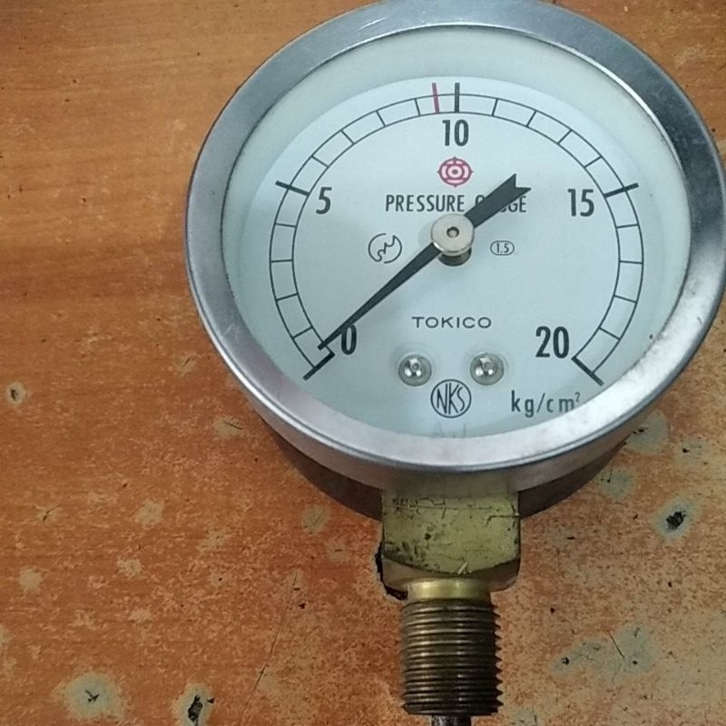Jual pressure gauge 2 1/2" 020 kg/cm2 NKS Tokico Shopee Indonesia