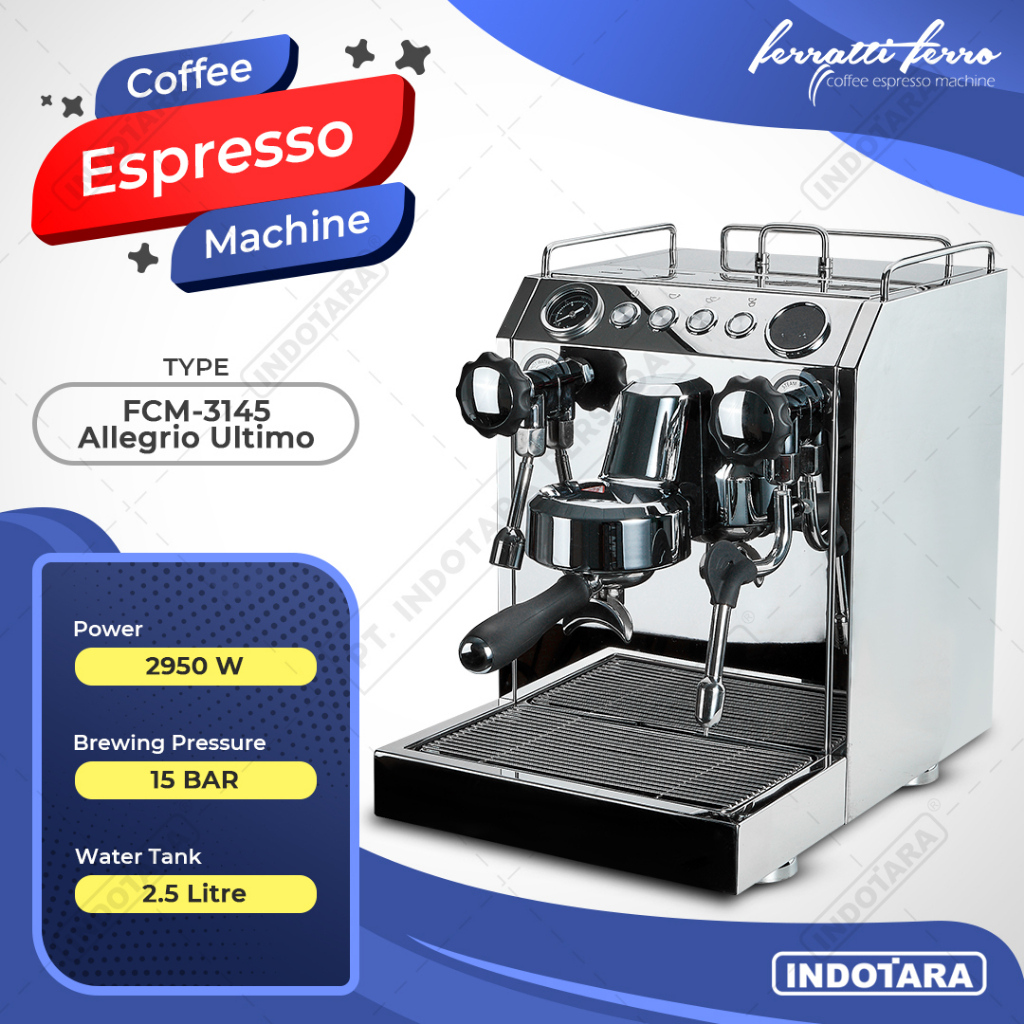 Jual Mesin Kopi Espresso Ferratti Ferro Fcm-3145 Allegrio Ultimo 