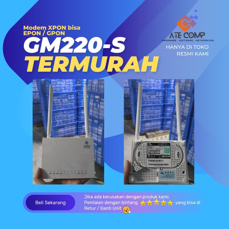 Jual Modem Xpon Gm S Bisa Epon Atau Gpon Dengan Adaptor Shopee Indonesia