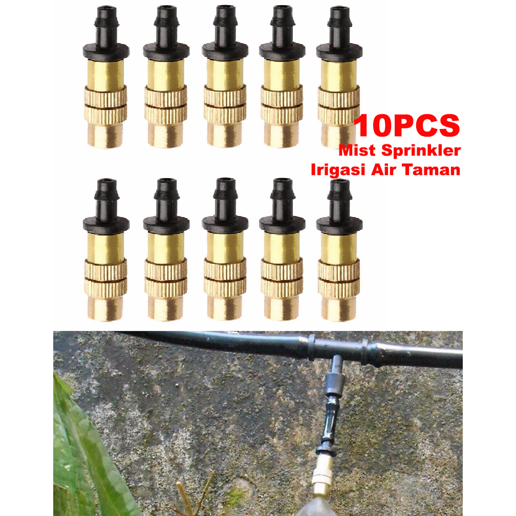 Water Mist Sprinkler Irigasi Air Taman Nozzle 1 Hole 10PCS - Spray Nozzle Air Irigasi Taman - penyiram tanaman otomatis