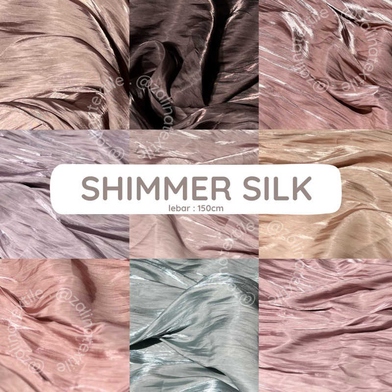 Jual Kain Shimer Silk Satin Shimer Premium Yoryu Silk Shimer